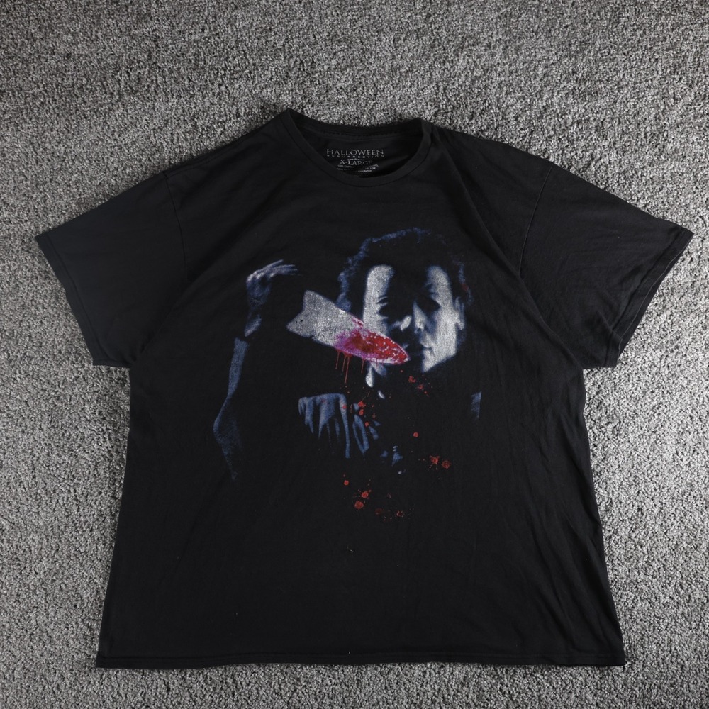 Halloween Resurrection Michael Myers Graphic T Shirt Men's XL Black Horror Movie